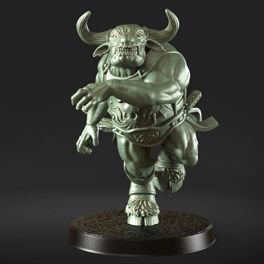 Minos – Minotaurus-Bestie, Monsterfigur 12.000 + Sockeldruck, 3D-RPG-Miniatur, Geschenkidee, Mini | Dungeons & Dragons | Tabletop | RN Estudio