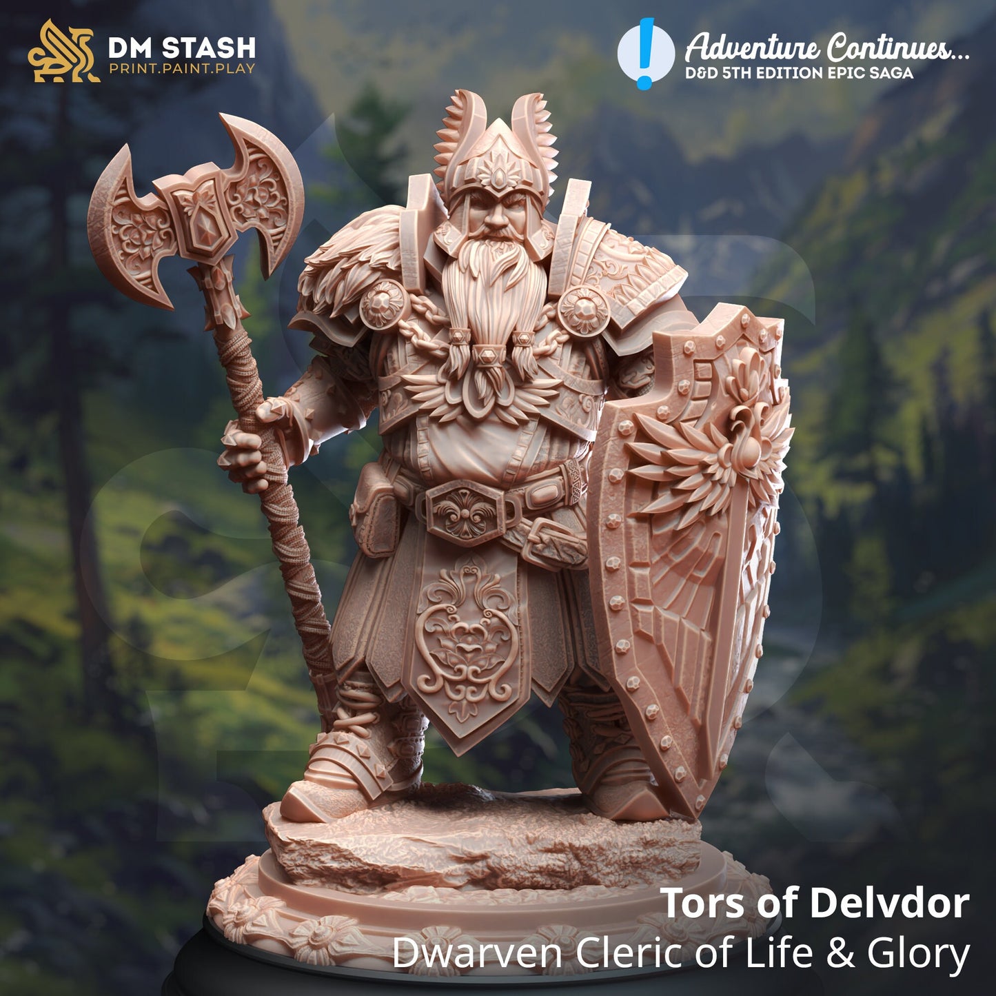 Tors - Dwarven Cleric of Life Glory