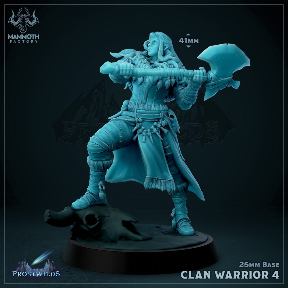 Clan Warrior 4 – Viking Berserker Female Barbarian