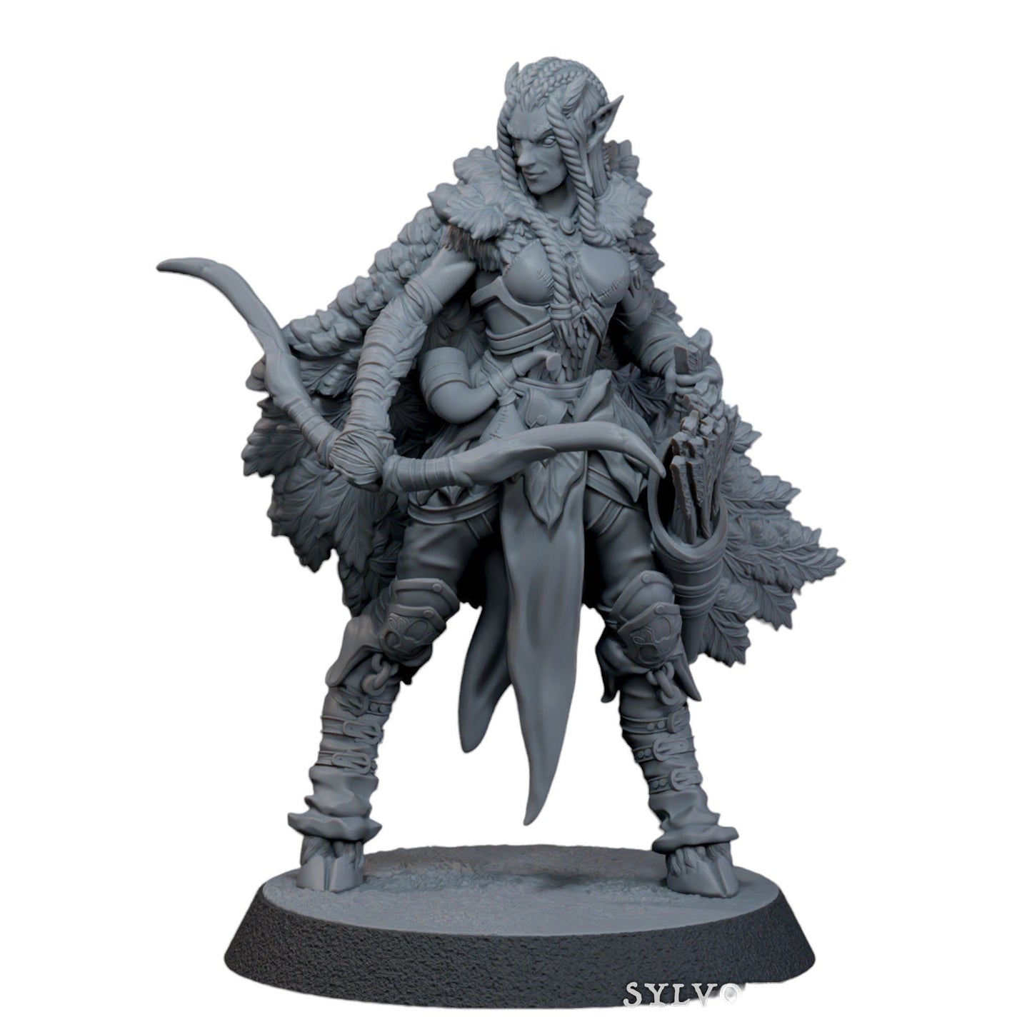 Sylvoth – Weibliche Sukkub-Bogenschützin-Figur 12k 14k + BONUS-Druck 3D-RPG-Miniatur-Geschenkidee Mini | Dungeons & Dragons | Tabletop | Mammut