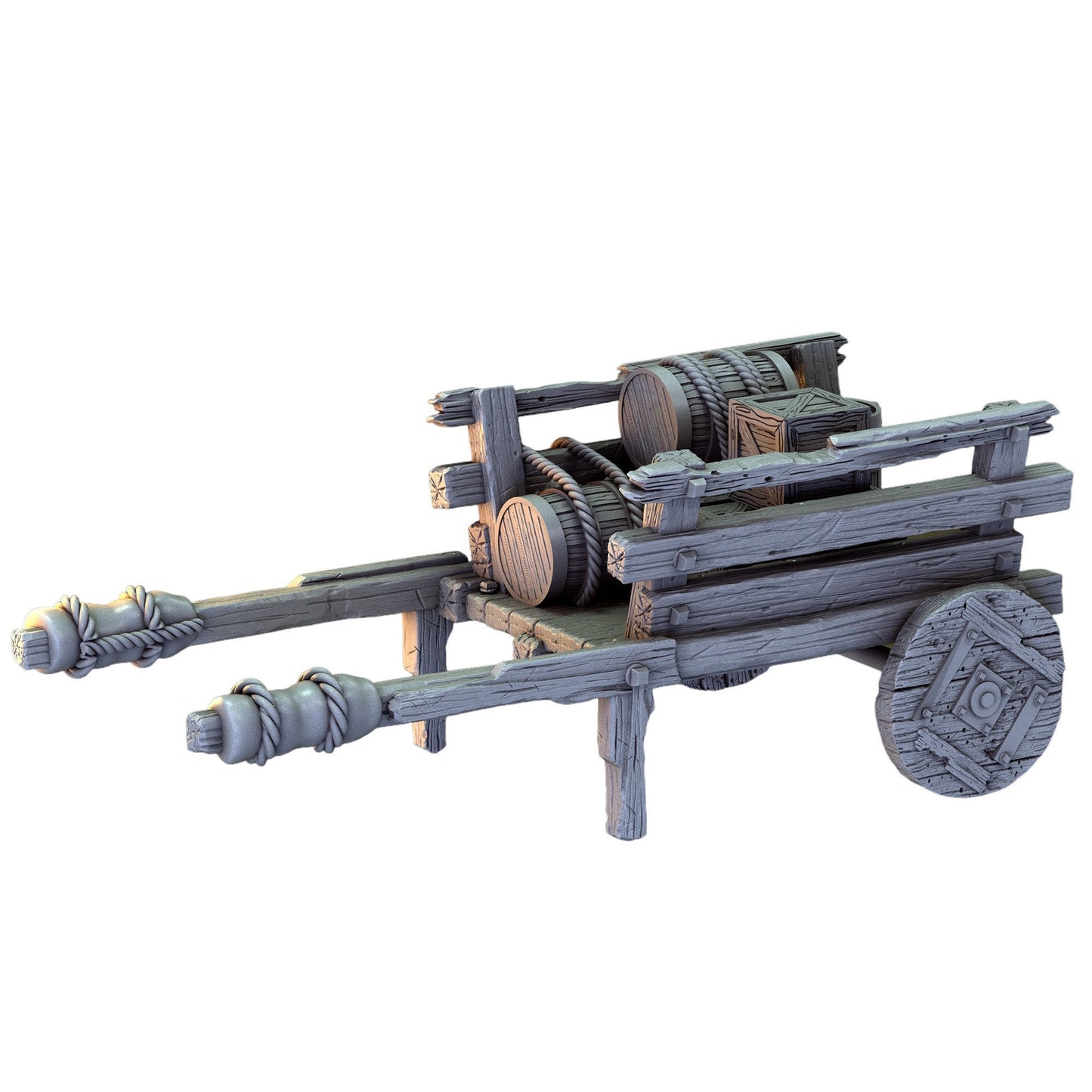 Wagen - Terrain Enviro Trolley Figur 12k 14k + BONUS Druck 3D RPG Miniatur Geschenkidee Mini | Dungeons & Dragons | Tabletop | Mammut