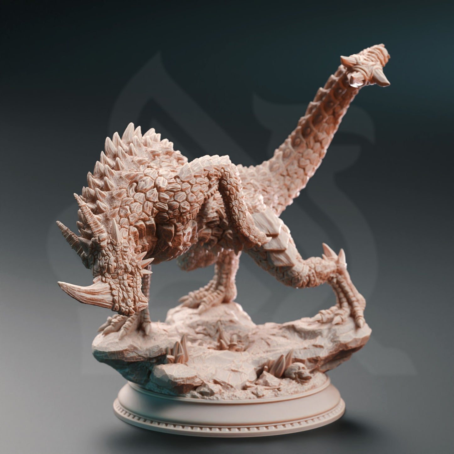 Monodrake - Gehörnter Drake Rock RIESIGER Monster-Dino