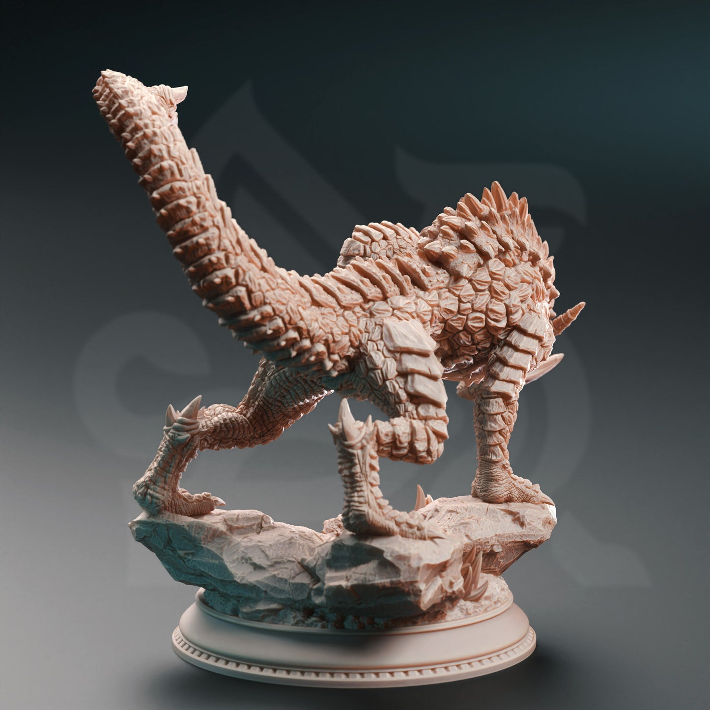 Monodrake - Gehörnter Drake Rock RIESIGER Monster-Dino