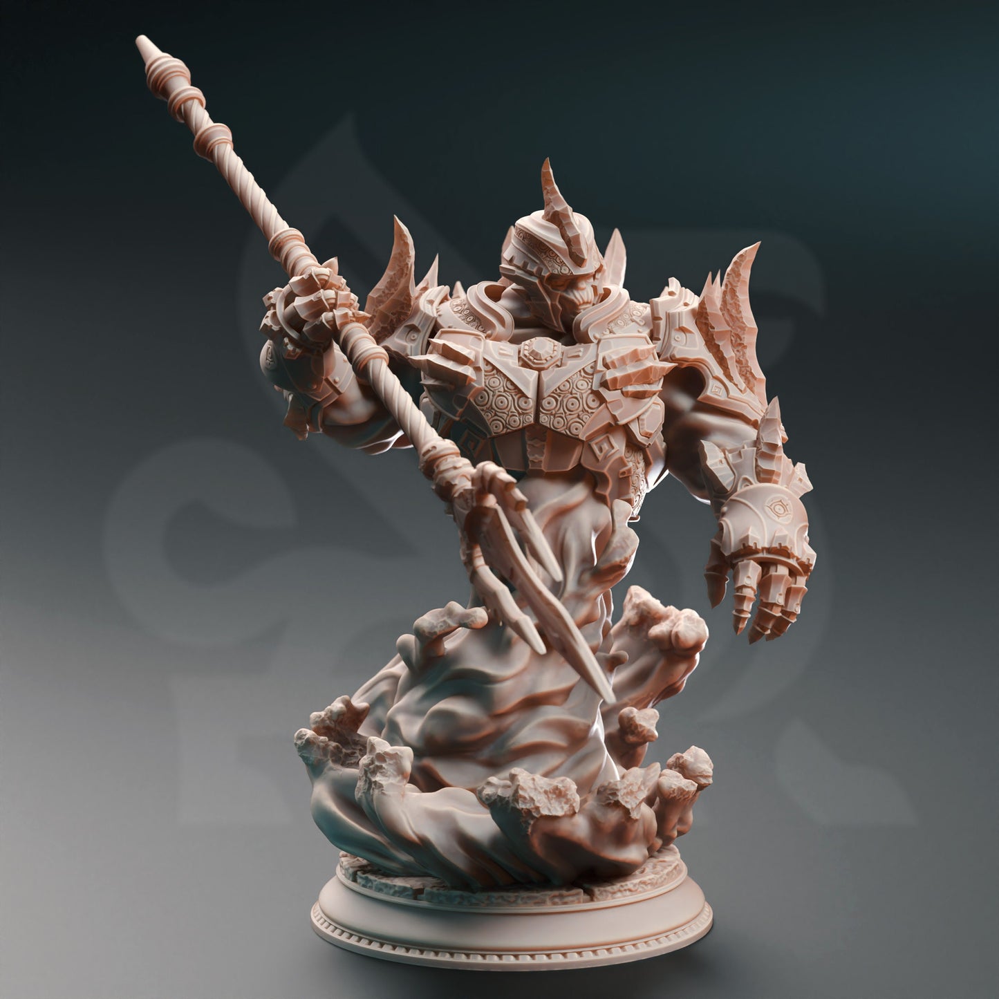 Elemental Myrmidon Water Harpoon Fighter