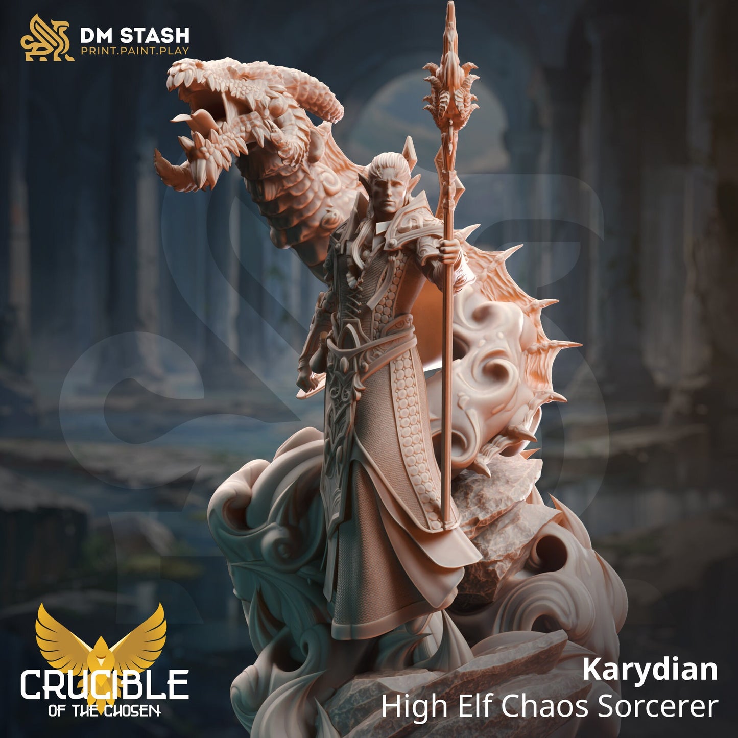 Karydian High Elf Draconic Sorcerer Drake Dragon