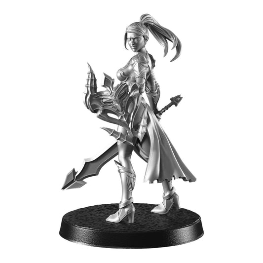Aniela – Figur einer Ritterin und Kriegerin 12.000 14.000 + BONUS-Druck 3D-RPG-Miniatur-Geschenkidee Mini | Dungeons & Dragons | Tabletop | RN Estudio