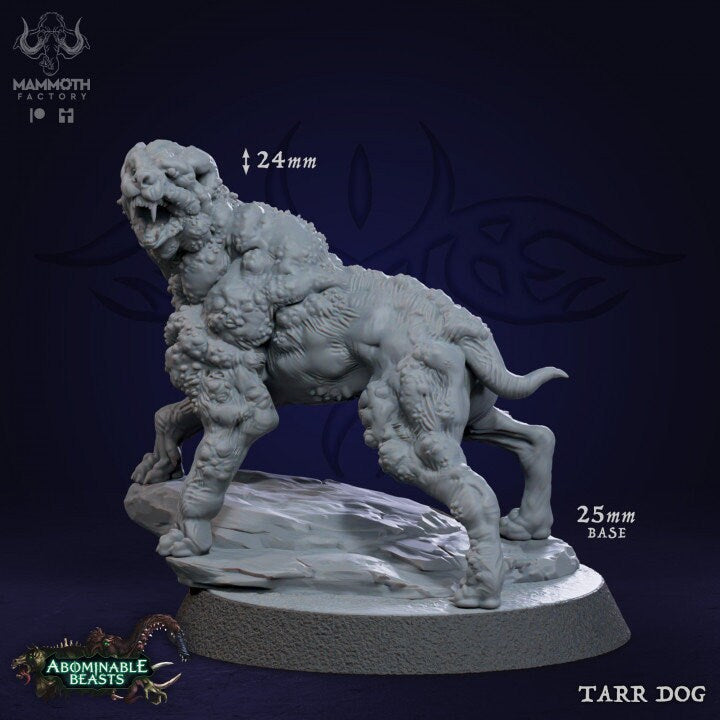 Infected Animals Pack Dog Boar Rat 3 Figures 12k + Base Print 3D RPG Miniature Gift Idea mini | Dungeons & Dragons Tabletop Mammoth Factory