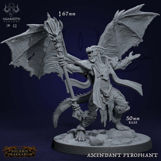 Pyrophant - Figurine Dragon Knight Dragonborn 12k 14k + BONUS Impression 3D Miniature RPG Idée cadeau mini | Donjons & Dragons | Jeux de table | Mammoth