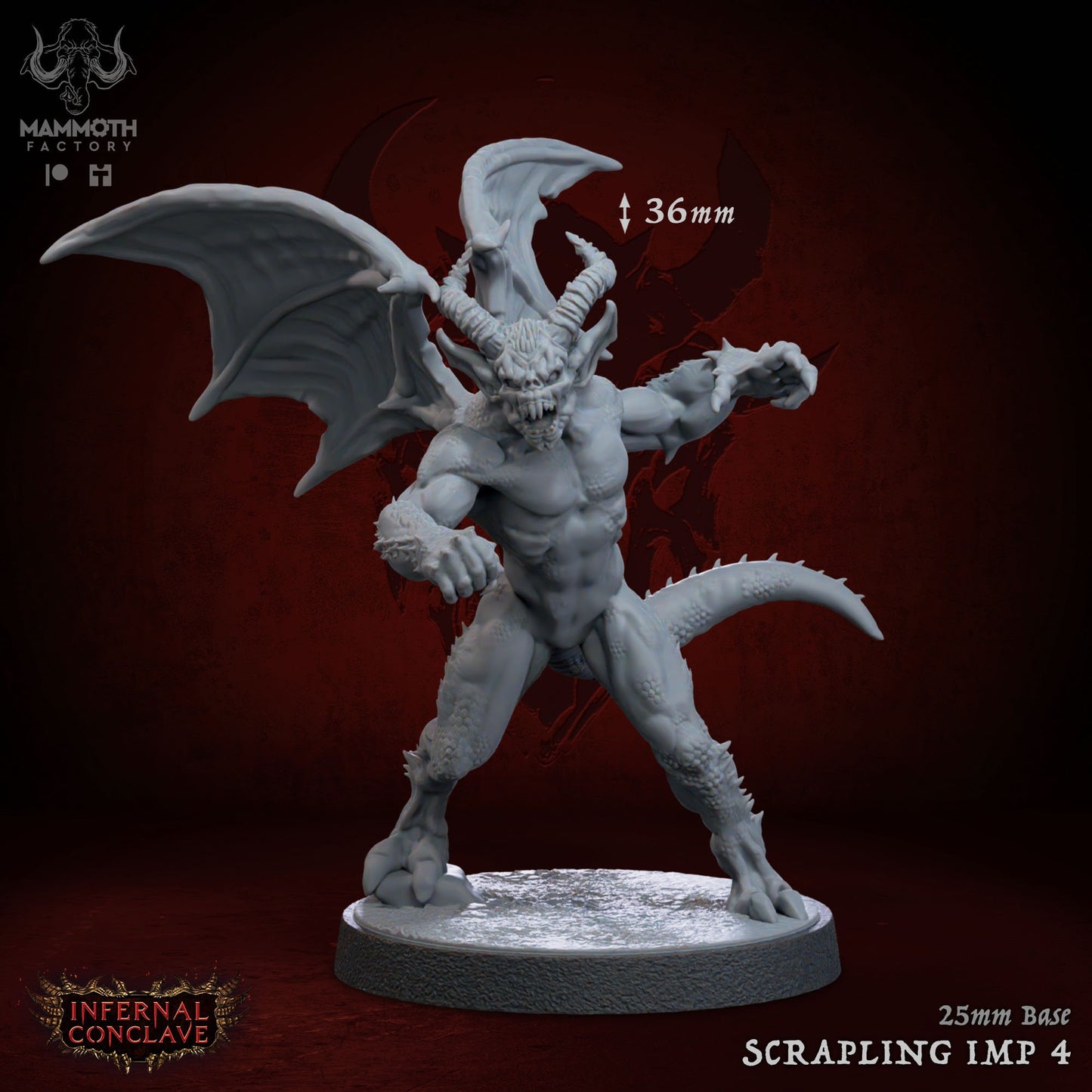 Scrapling Imps Warband Gargoyles Bundle 8 Figs 12k 14k + BONUS Druck 3D RPG Miniatur Geschenkidee Mini | Dungeons & Dragons | Tabletop Mammut