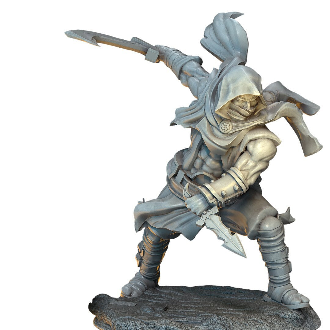 Ekrothari – Mann, Assassine, Jäger, Figur 12.000 14.000 + BONUS-Druck, 3D-RPG, Miniatur, Geschenkidee, Mini | Dungeons & Dragons | Tabletop | Mammut