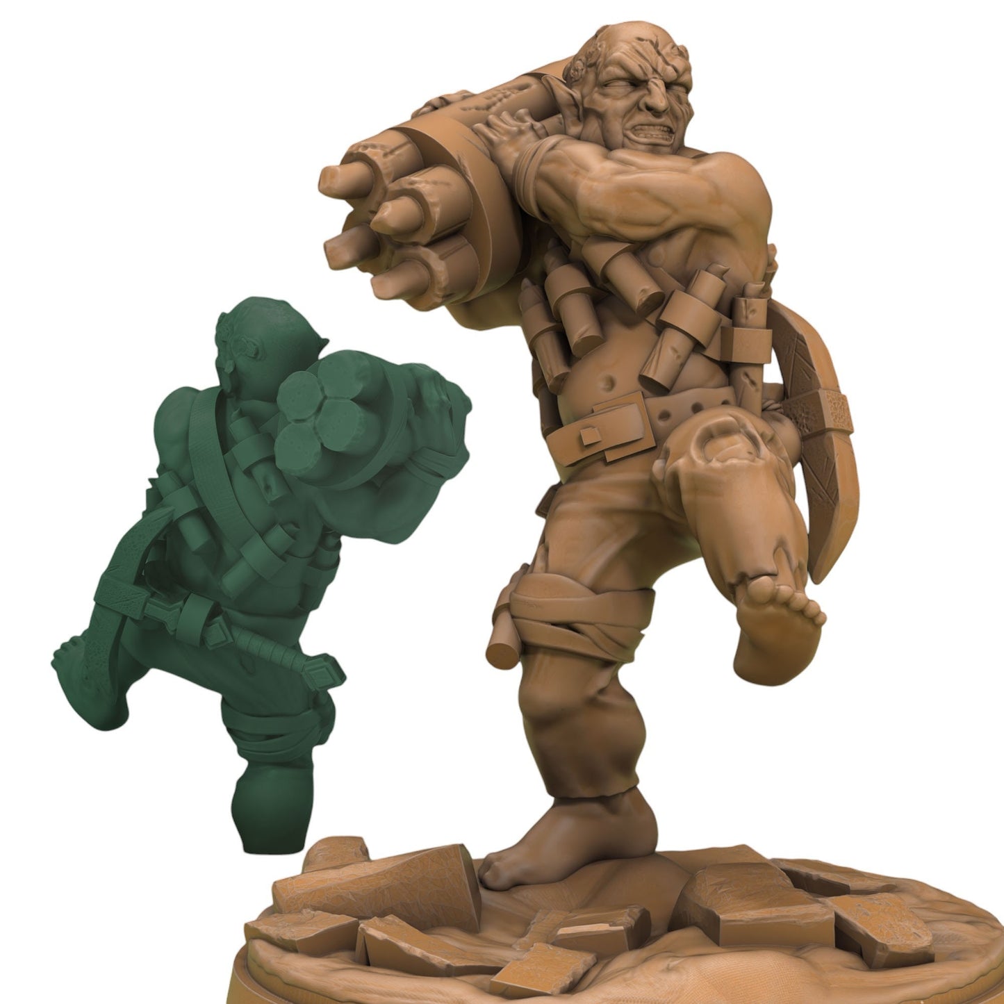 Krub – Goblin-Schütze mit Kanone, Figur 12.000 14.000 + BONUS-Druck, 3D-RPG-Miniatur, Geschenkidee, Mini | Dungeons & Dragons | Tabletop | Mammut