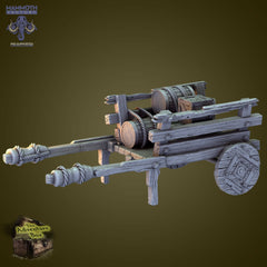 Cart - Terrain Enviro Trolley Figure 12k 14k + BONUS Print 3D RPG Miniature Gift Idea mini | Dungeons & Dragons | Tabletop | Mammoth