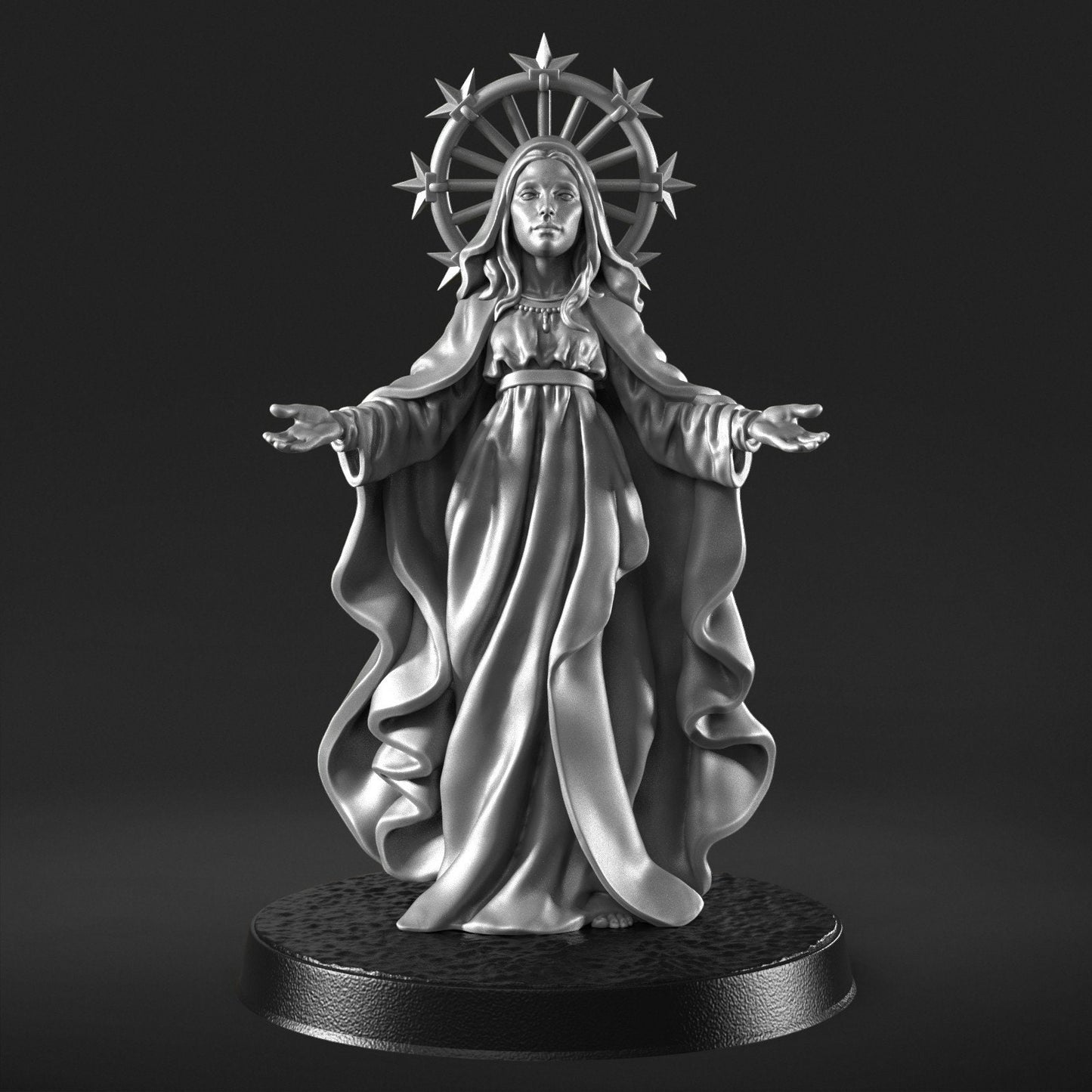 Heilige Eulalia – Figur einer Priesterin 12.000 14.000 + BONUS-Druck 3D-RPG-Miniatur-Geschenkidee Mini | Dungeons & Dragons | Tabletop | RN Estudio