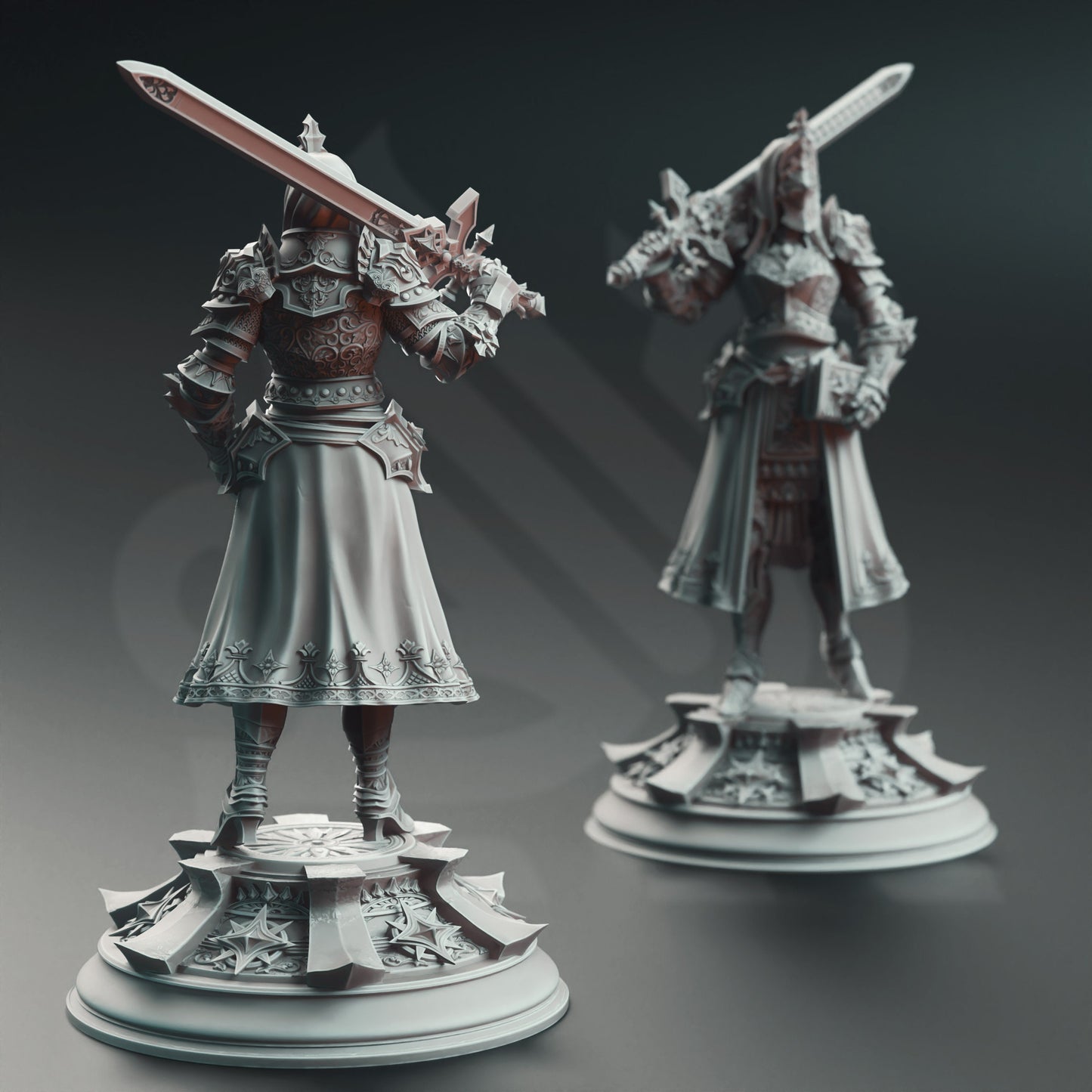 Johanna Inquisitor Knight Paladin Legions Figure dnd + BONUS Print 3d 14k miniature Gift Idea mini | Dungeons & Dragons | Tabletop DM Stash