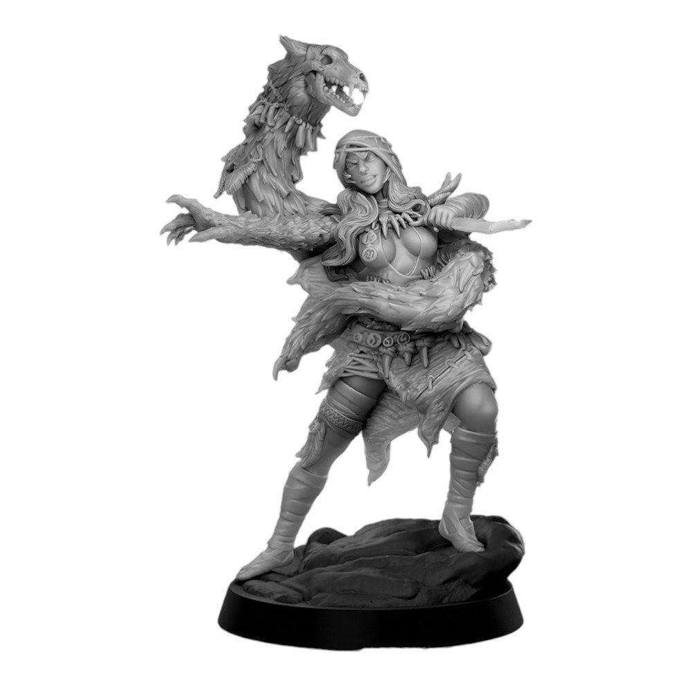Klyma – Mensch, die Seelenflüsterer-Figur, DND 14k + BONUS-Druck, 3D-RPG, Miniatur, Geschenkidee, Mini | Dungeons n Dragons, D&D-Tabletop | Mammut