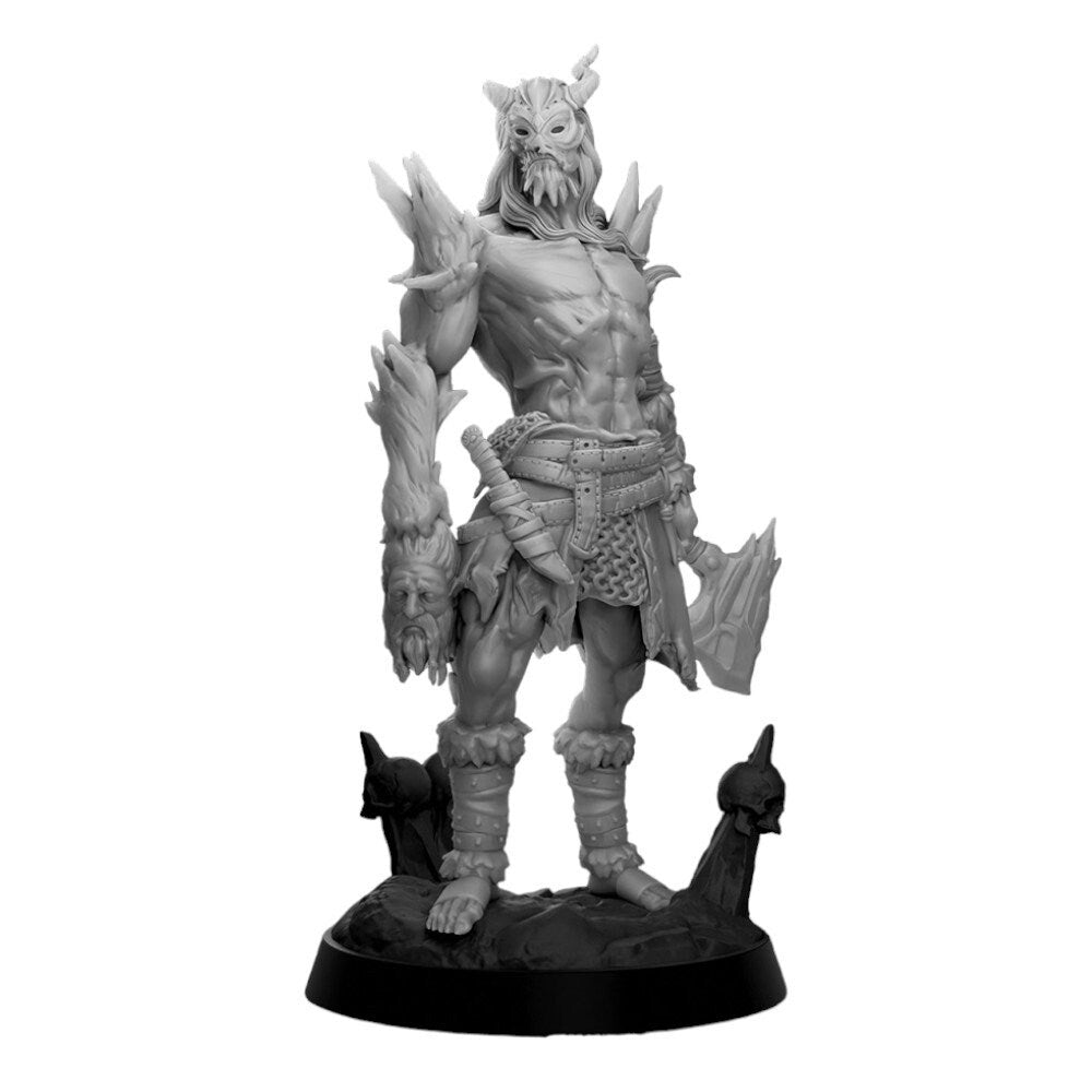 Champion Hunter Barbarian Warrior Figure DND 14k + BONUS Print 3D RPG Miniature Gift Idea mini | Dungeons n Dragons D&D | Tabletop | Mammoth