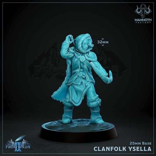 Ysella – Junge Bogenschützenfigur DND 14k + BONUS-Druck 3D-RPG-Miniatur-Geschenkidee Mini | Dungeons n Dragons D&D | Tabletop | Mammut