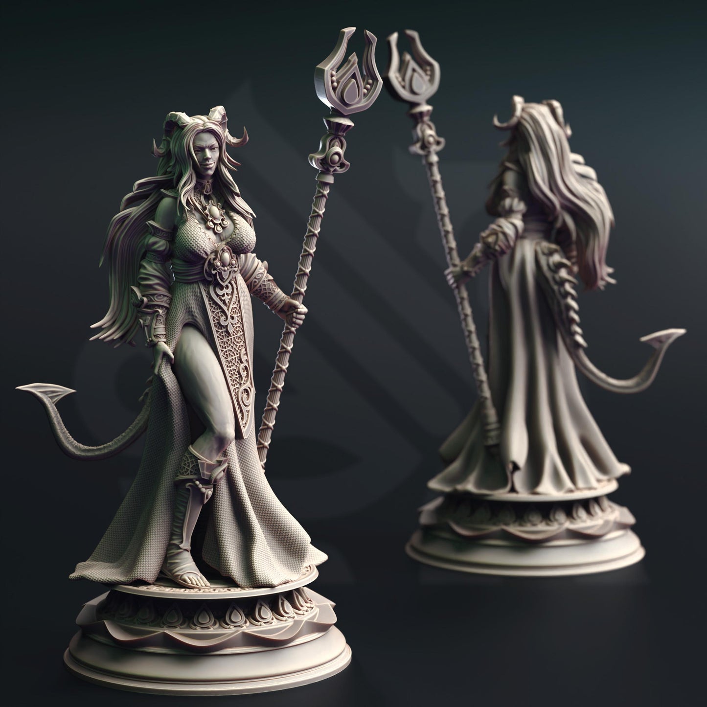 Tharia Mondschatten Tiefling Mondklerikerin