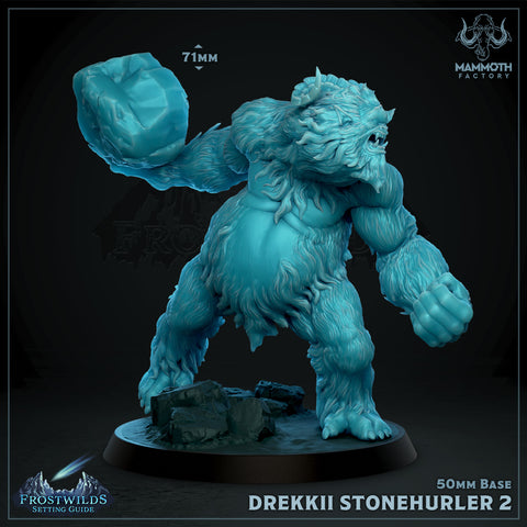 Yeti Beast Winter Creature Stone