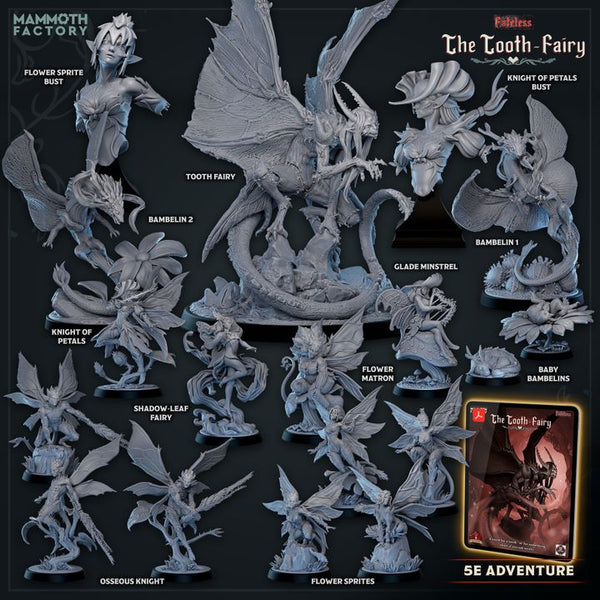 The Tooth Fairy - Full Set 20 Fey Pixie Faerie Forest Miniatures Fateless | DnD Tabletop RPG | Mammoth Factory