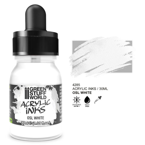 Green Stuff World Acrylic Ink Opaque OSL White 30ml