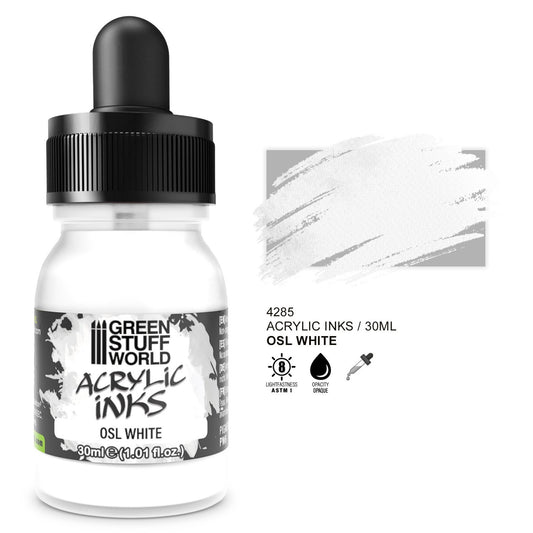 Green Stuff World Acrylic Ink Opaque OSL White 30ml