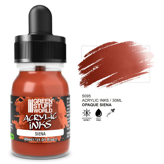 Green Stuff World Acrylic Ink Opaque Sienna 30ml