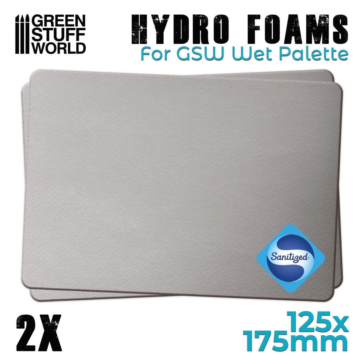 Green Stuff World Hydro Foam Sheet 125x175mm (Pack x2)