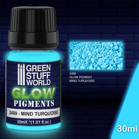 Green Stuff World Glow in the Dark Pigment Mind Turquoise 30ml