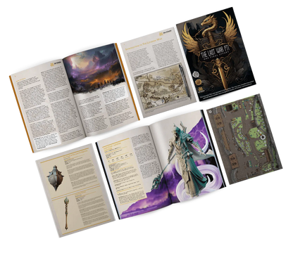 Of Elves & Men - DND 5e Starter Campaign - Full Set 22 Figures + Maps + Characters Sheets D&D