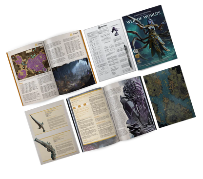 Drow From Beyond - DND 5e Starter Campaign - Full Set 19 Figures + Maps + Characters Sheets D&D