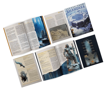 A Colossal Threat - DND 5e Starter Campaign - Full Set 15 Figures + Maps + Characters Sheets D&D