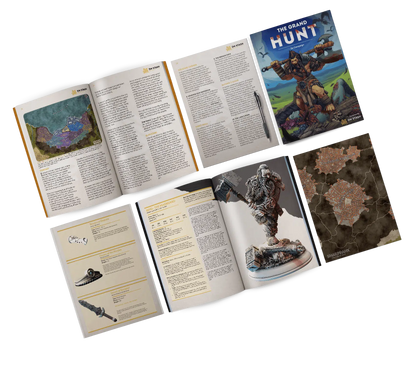 The Grand Hunt - DND 5e Starter Campaign - Full Set 12 Figures + Maps + Characters Sheets D&D