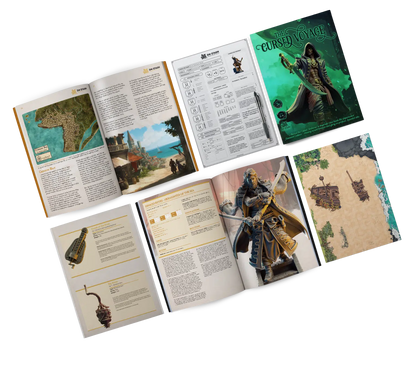 Blood on the Sails - DND 5e Starter Campaign - Full Set 18 Figures + Maps + Characters Sheets D&D
