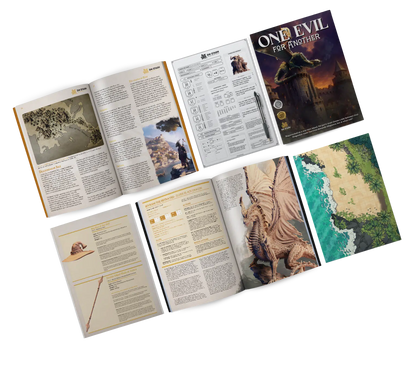 Clash of the Dragons - DND 5e Starter Campaign - Full Set 17 Figures + Maps + Characters Sheets D&D