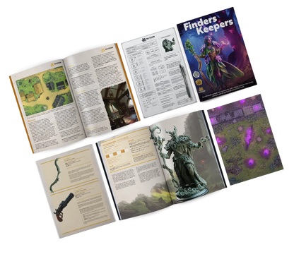 The Fey Court - DND 5e Starter Campaign - Full Set 16 Figures + Maps + Characters Sheets D&D