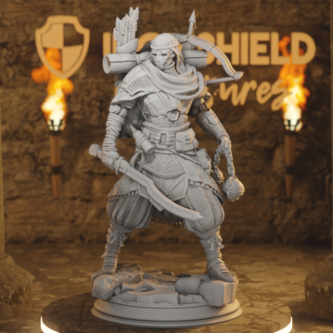 Anatolius of the Far Sands - Bloodied Soulforged Ranger Bounty Hunter of Hinatal