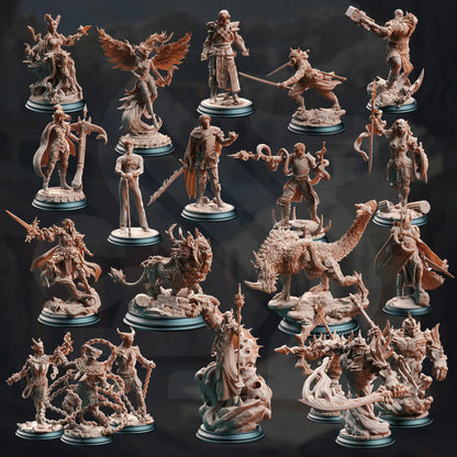 Crucible of the Chosen - DND 5e Starter Campaign - Full Set 21 Figures + Maps + Characters Sheets D&D