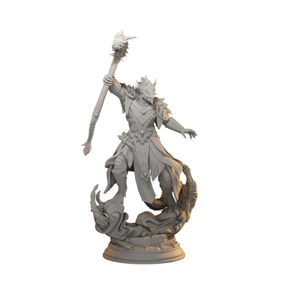 Artizak Stormscale Dragonborn Sorcerer DnD miniature 3D printed resin tabletop RPG figure