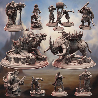 Orcish Incursion - DND 5e Starter Campaign - Full Set 15 Figures + Maps + Characters Sheets D&D