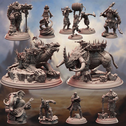 Orcish Incursion - DND 5e Starter Campaign - Full Set 15 Figures + Maps + Characters Sheets D&D