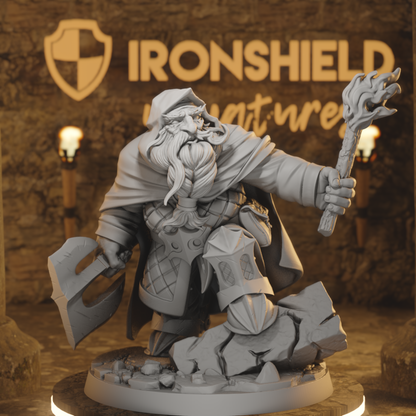 Balina Dwarf Fighter Warrior Traveller Barbarian DnD miniature 3D printed resin tabletop RPG figure