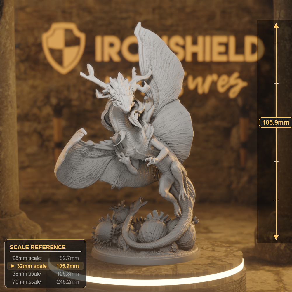 Bambelin 1 Fey DnD miniature 3D printed resin tabletop RPG figure