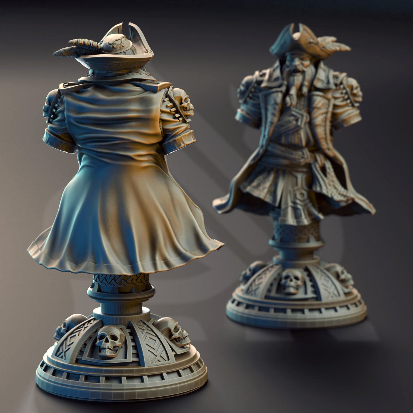 BUST - Baradin Blackbeard – Captain Pirate 120mm tall