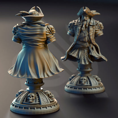 BUST - Baradin Blackbeard – Captain Pirate 120mm tall