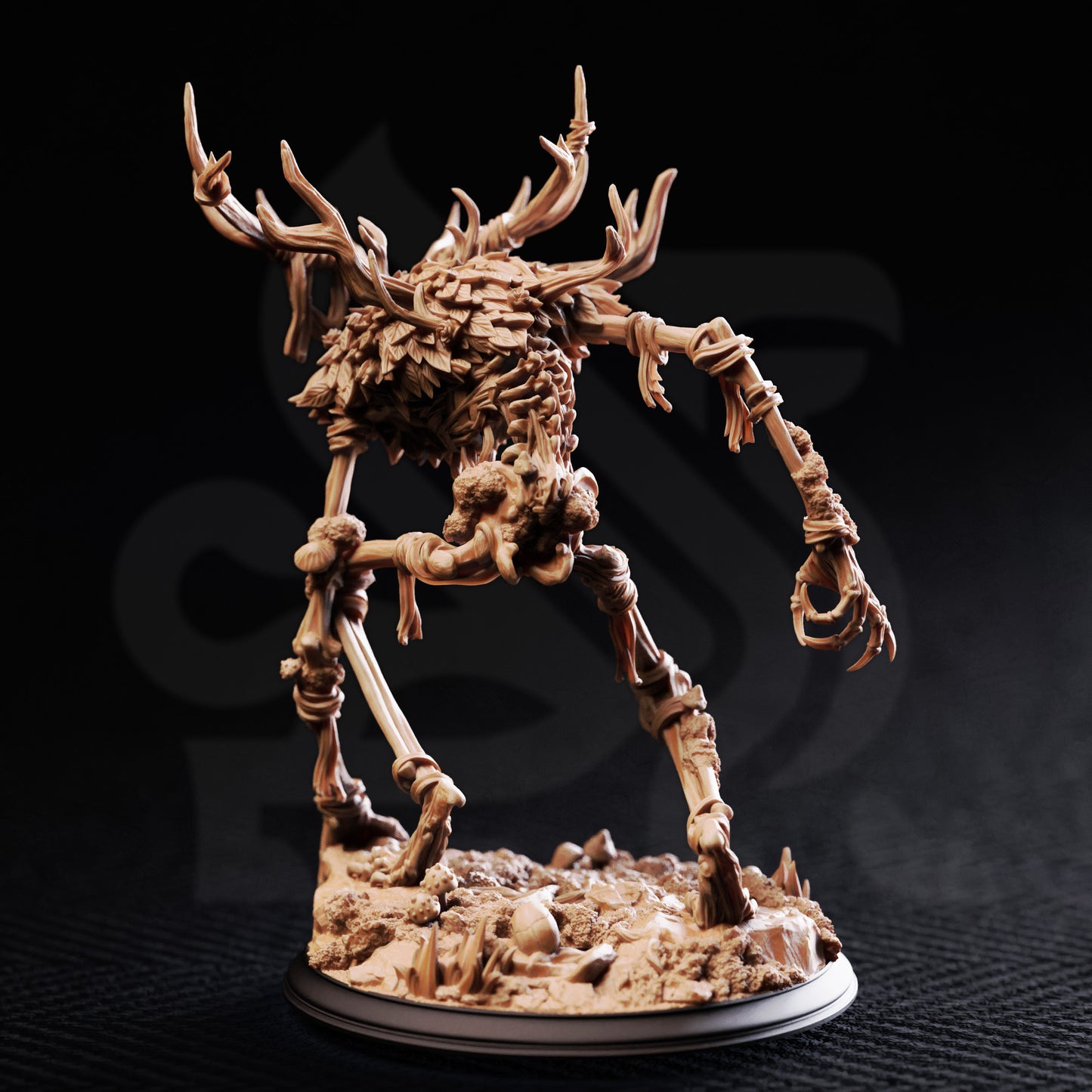 Beinvaettr - Undead Bone Wight Monster 3D printed miniature detail view tabletop RPG