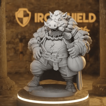 Big Hakuna DnD miniature 360 turntable animation