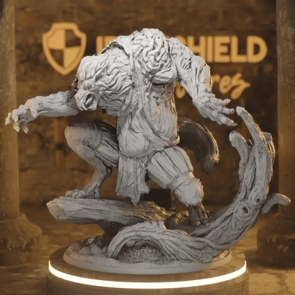 Bigger Badder Wulfgar DnD miniature 360 turntable animation