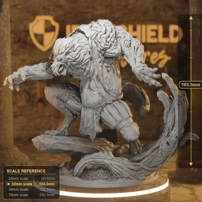 Bigger Badder Wulfgar Monstrosity DnD miniature 3D printed resin tabletop RPG figure