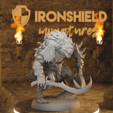 Boneyard Gnoll - Twin-Sickle Gnoll Reaver Marauder Brute of Bloodstone Valley